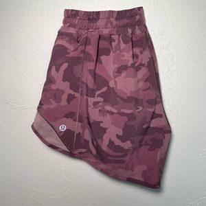 RARE Camo Lululemon hotty hots shorts